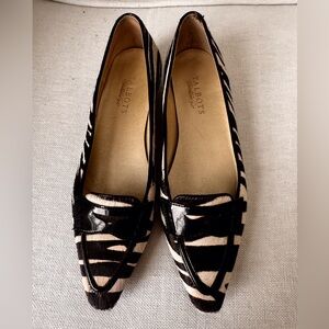 Talbots Black and Cream Women's Loafers